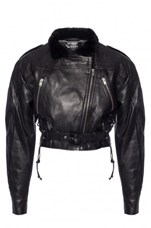 Leather jacket with fur collar, zdjęcie 1 Leather jacket with fur collar od MISBHV